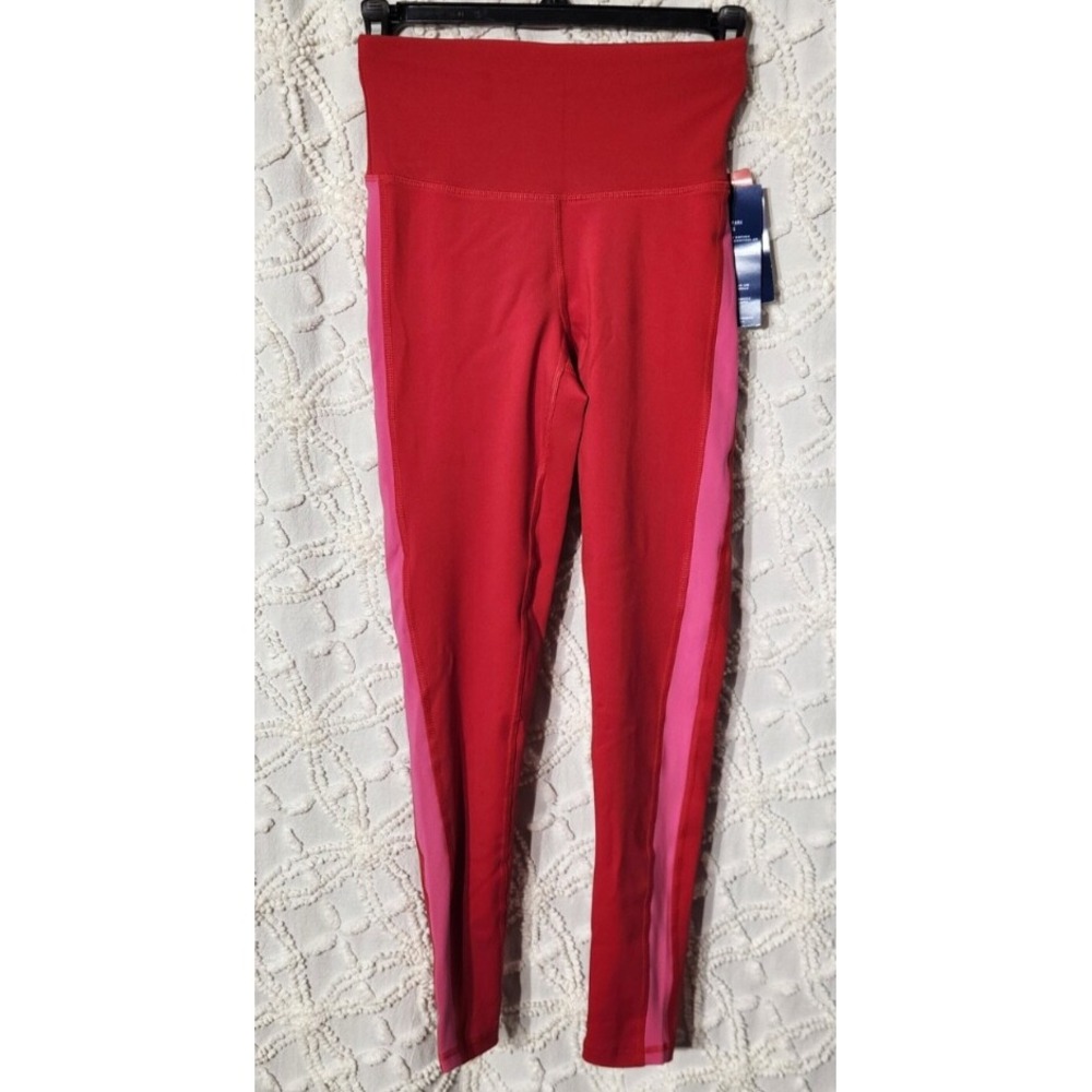 Champion Womens 7/8 Leggings Size‎ XS Red Pink Athleisure Colorful Yoga Gym